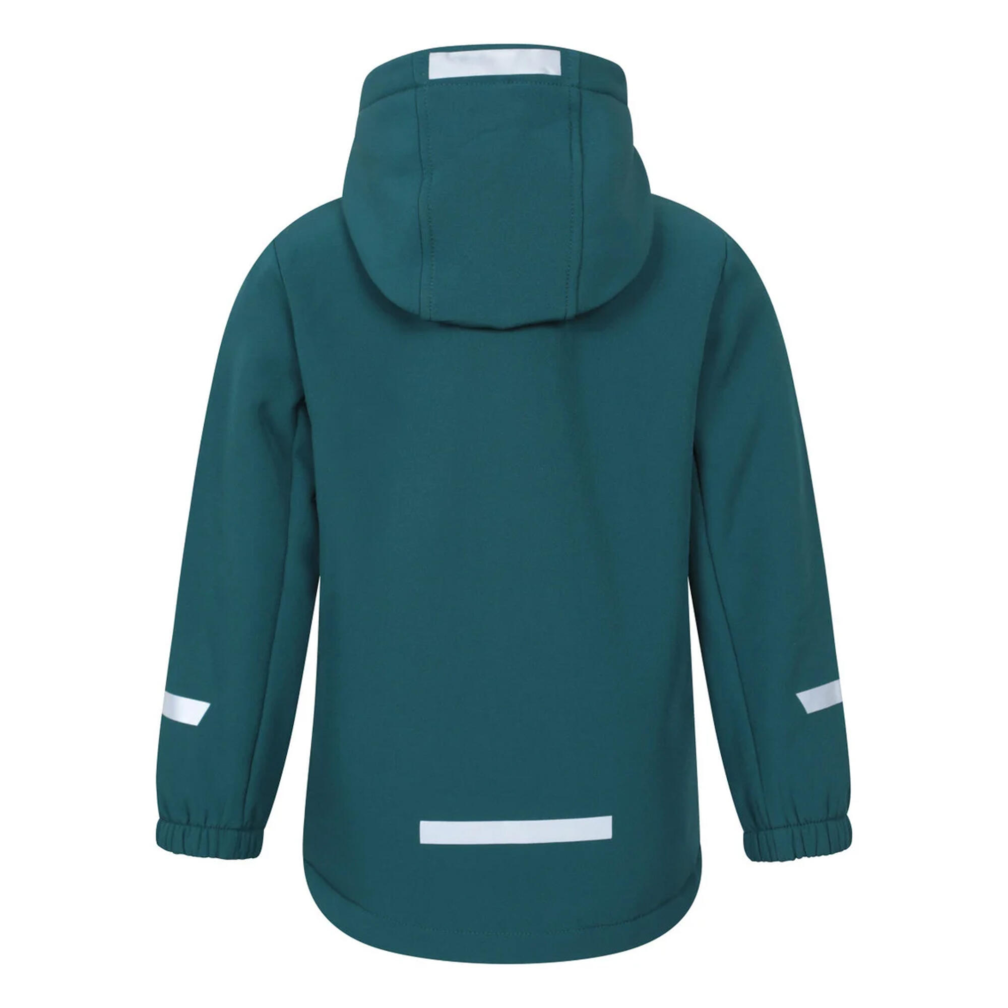 "Huxley" Softshelljacke Reflektierend für Kinder Blau 2/4