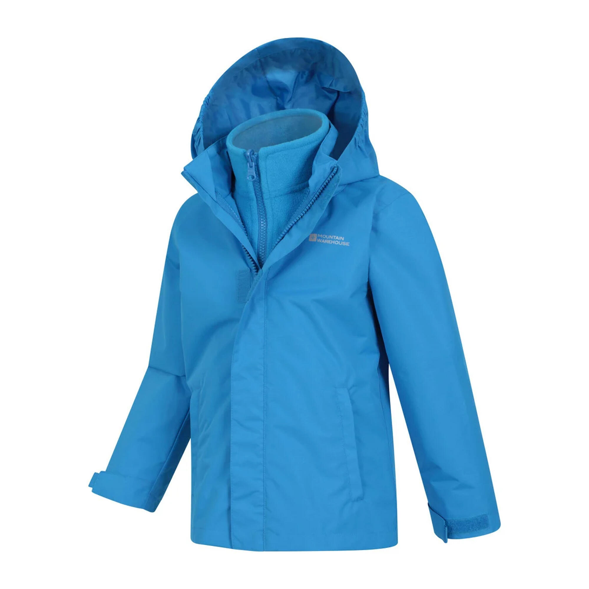 "Fell" Jacke für Kinder Leuchtend Blau 3/4