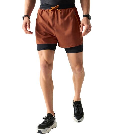 Short De Sport À Taille Élastiquée MOVEMENT Homme (Rouille)