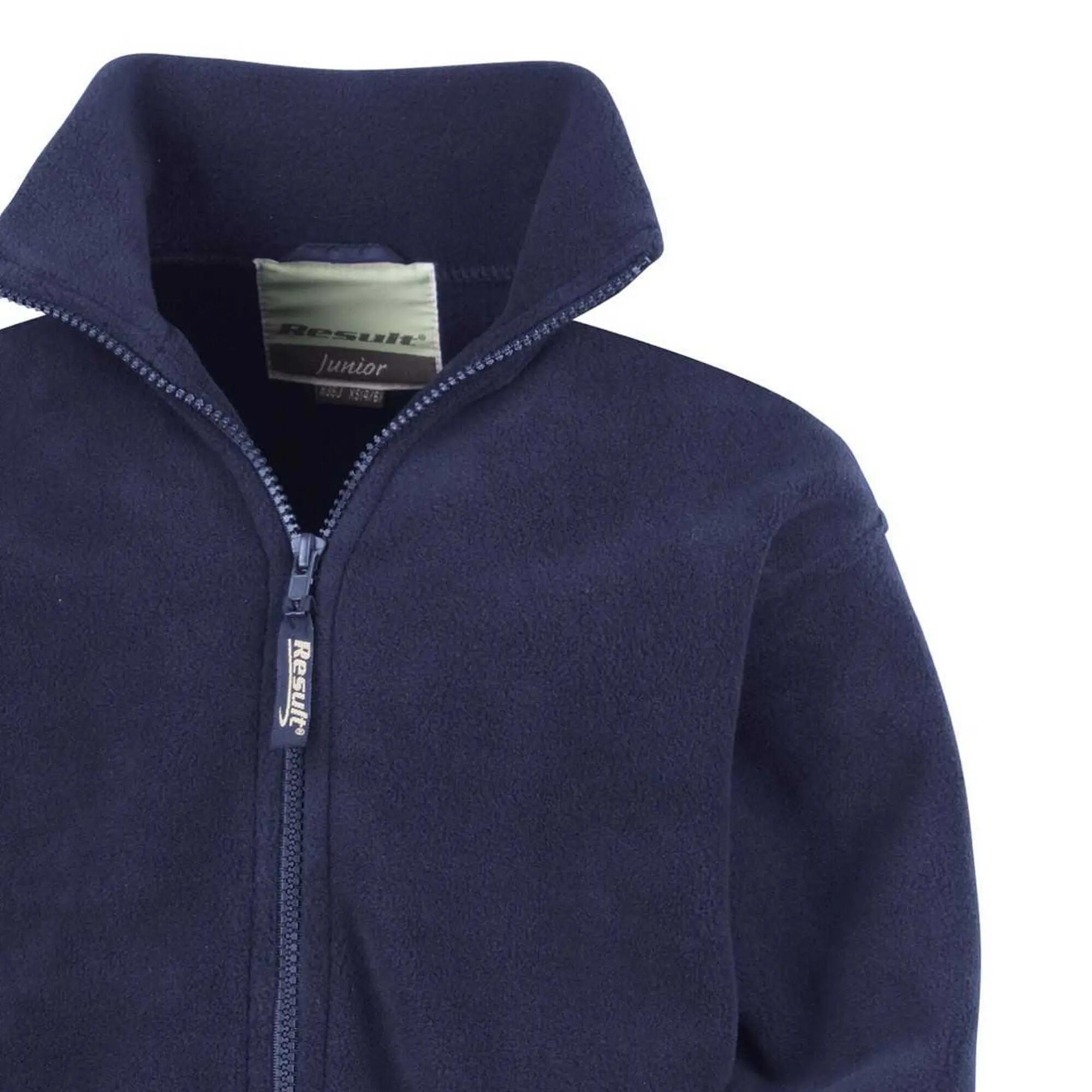 Fleecejacke für Kinder Marineblau 2/3
