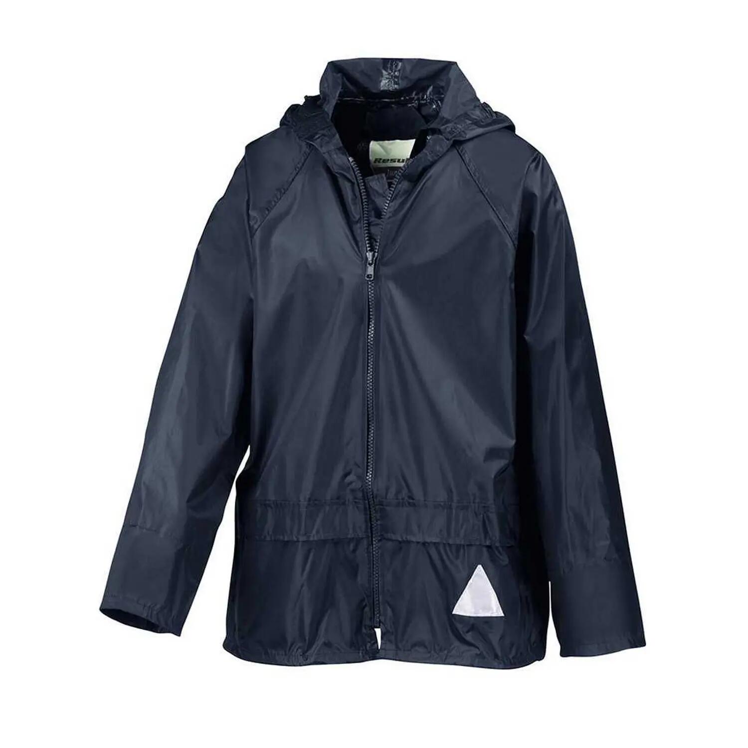Completo Giacca E Pantaloni Impermeabili Bambini Result Blu Navy 2/4