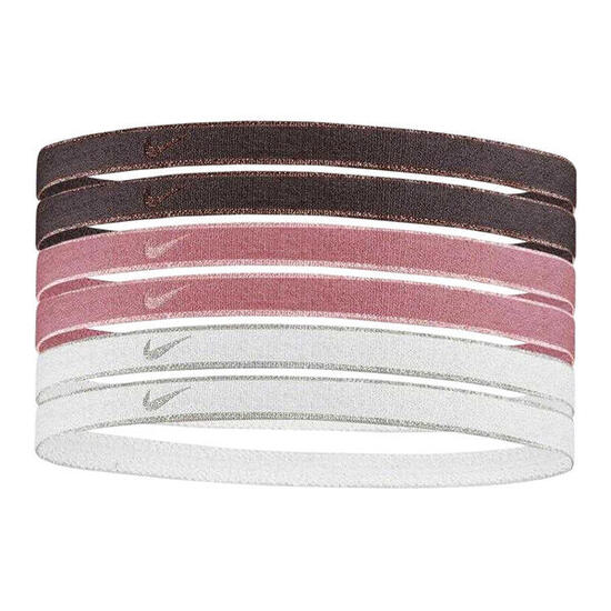 Bandeau Sport Motif/style Rayure Contrastée Sur Bord (Rose / Blanc)