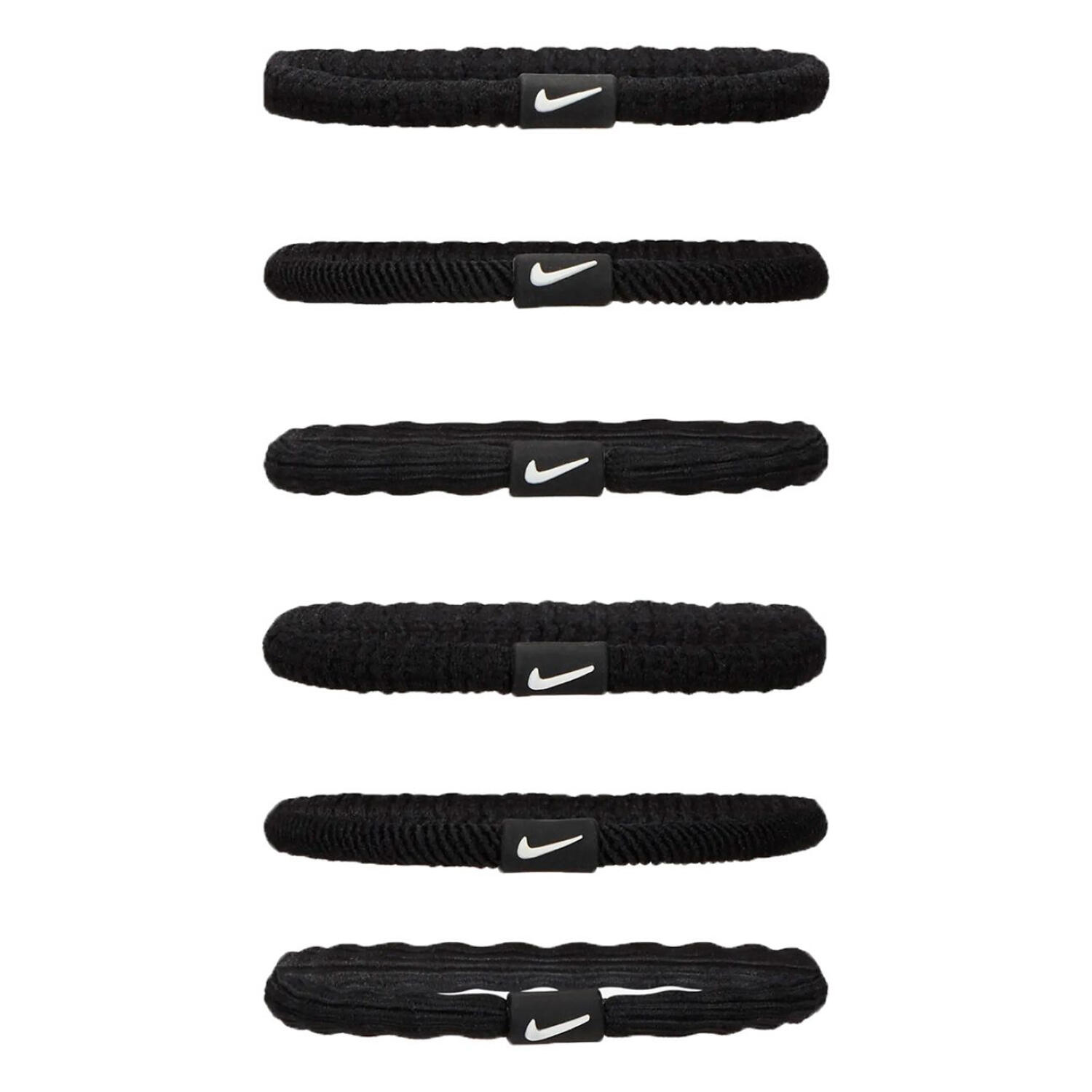 Elastici Per Capelli Flessibile Donna Misura Confezione 6 Nike Nero 1/2