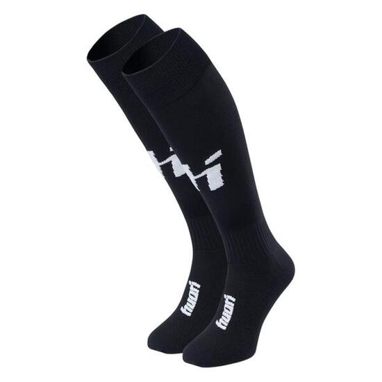 Chaussettes De Foot Motif/style Logo Contrasté BEATES Adulte (Noir)