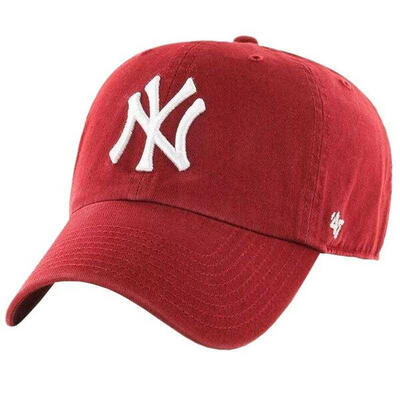 Clean up new york yankees baseball cap (rood)