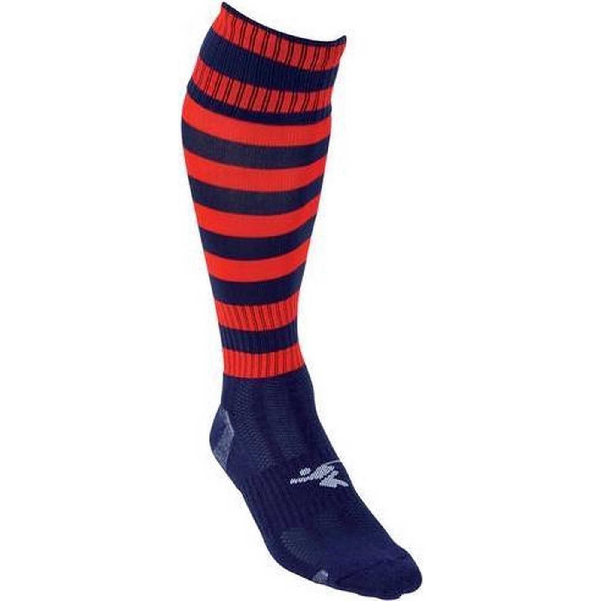 Calzini Da Calcio Ad Anello Bambini Precision Pro Blu Navy Rosso 2/2