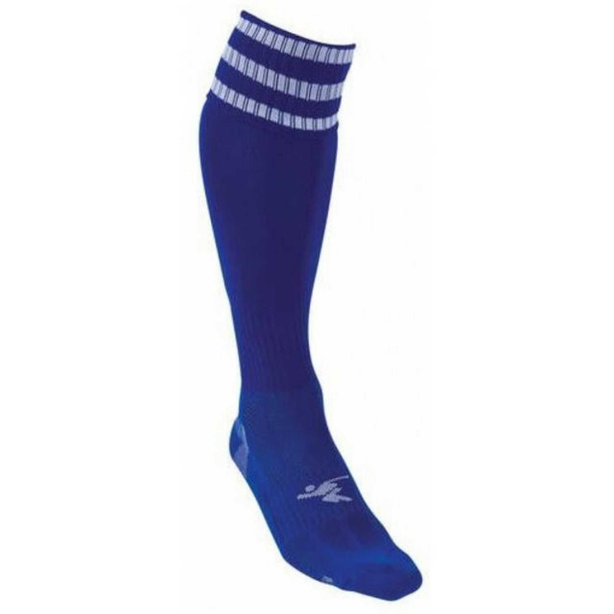 Chaussettes De Foot PRO Enfant (Bleu Roi / Blanc) 2/2