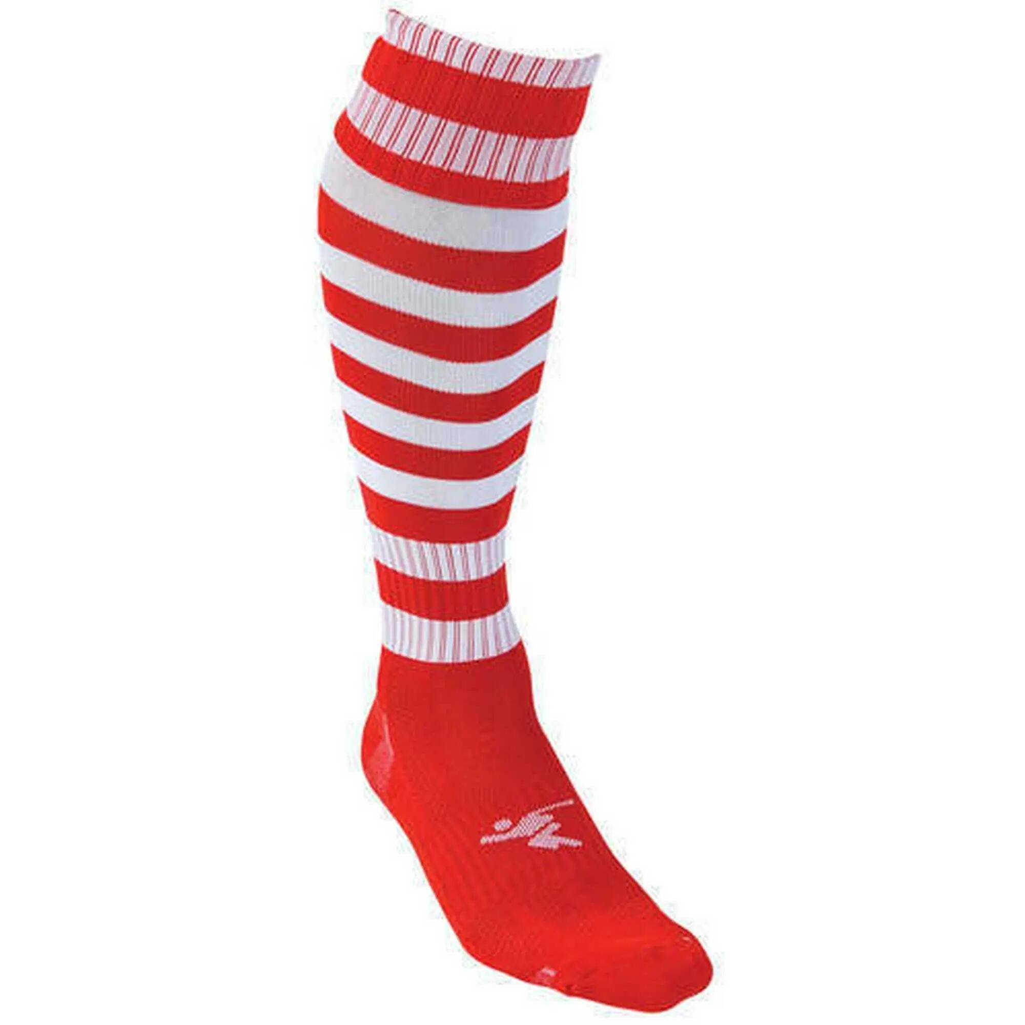 Calzini Da Calcio Ad Anello Bambini Precision Pro Rosso Bianco 2/2