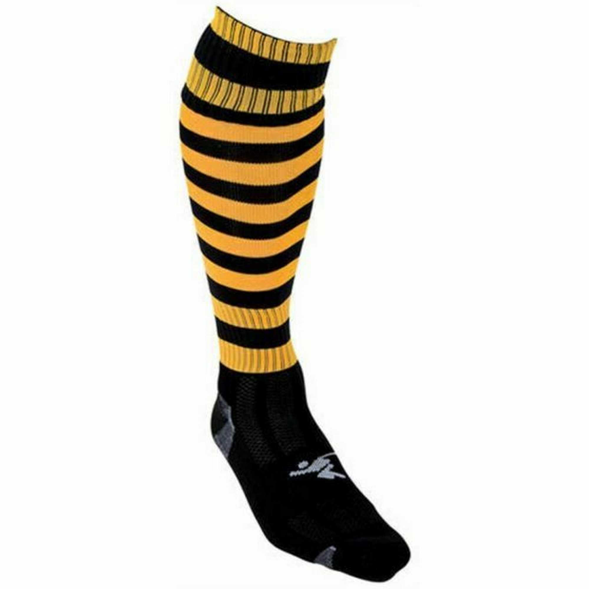 Calzini Da Calcio Ad Anello Bambini Precision Pro Nero Ambra Lucente 2/2