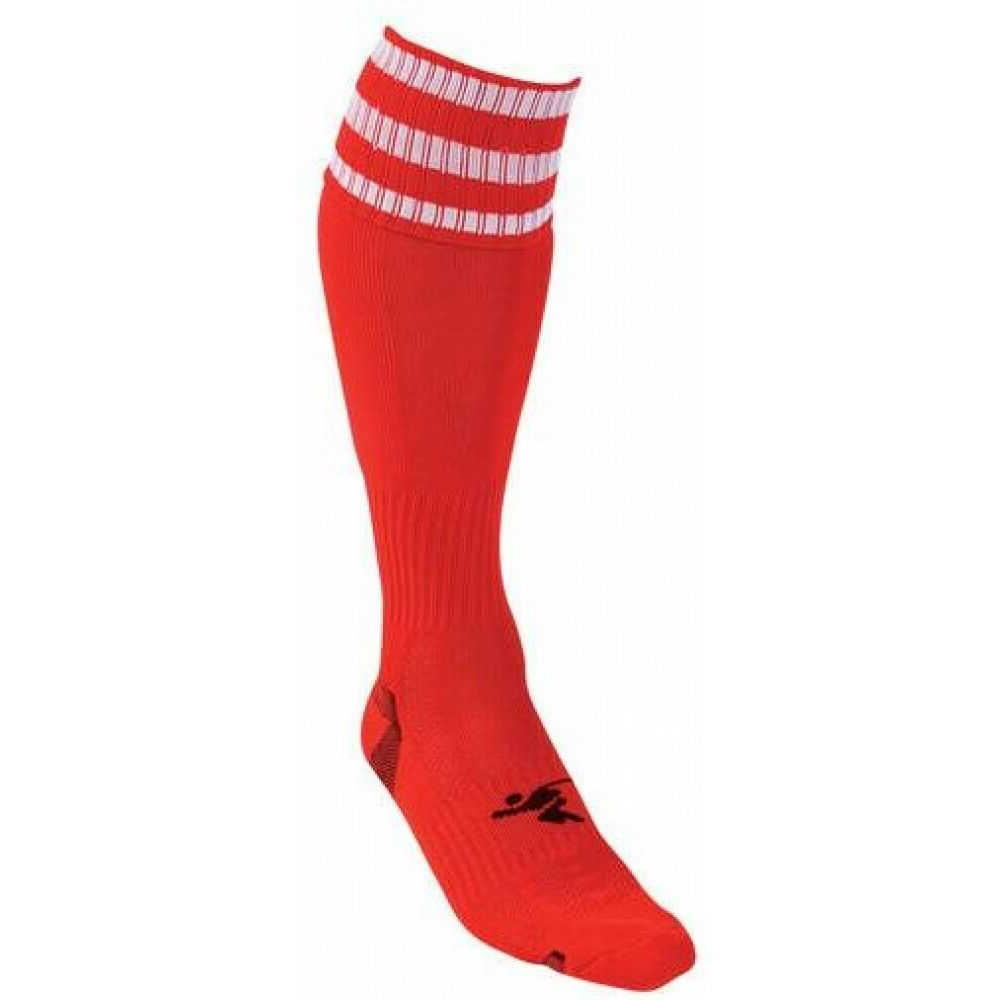 Chaussettes De Football PRO Adulte (Rouge / Blanc) 2/2