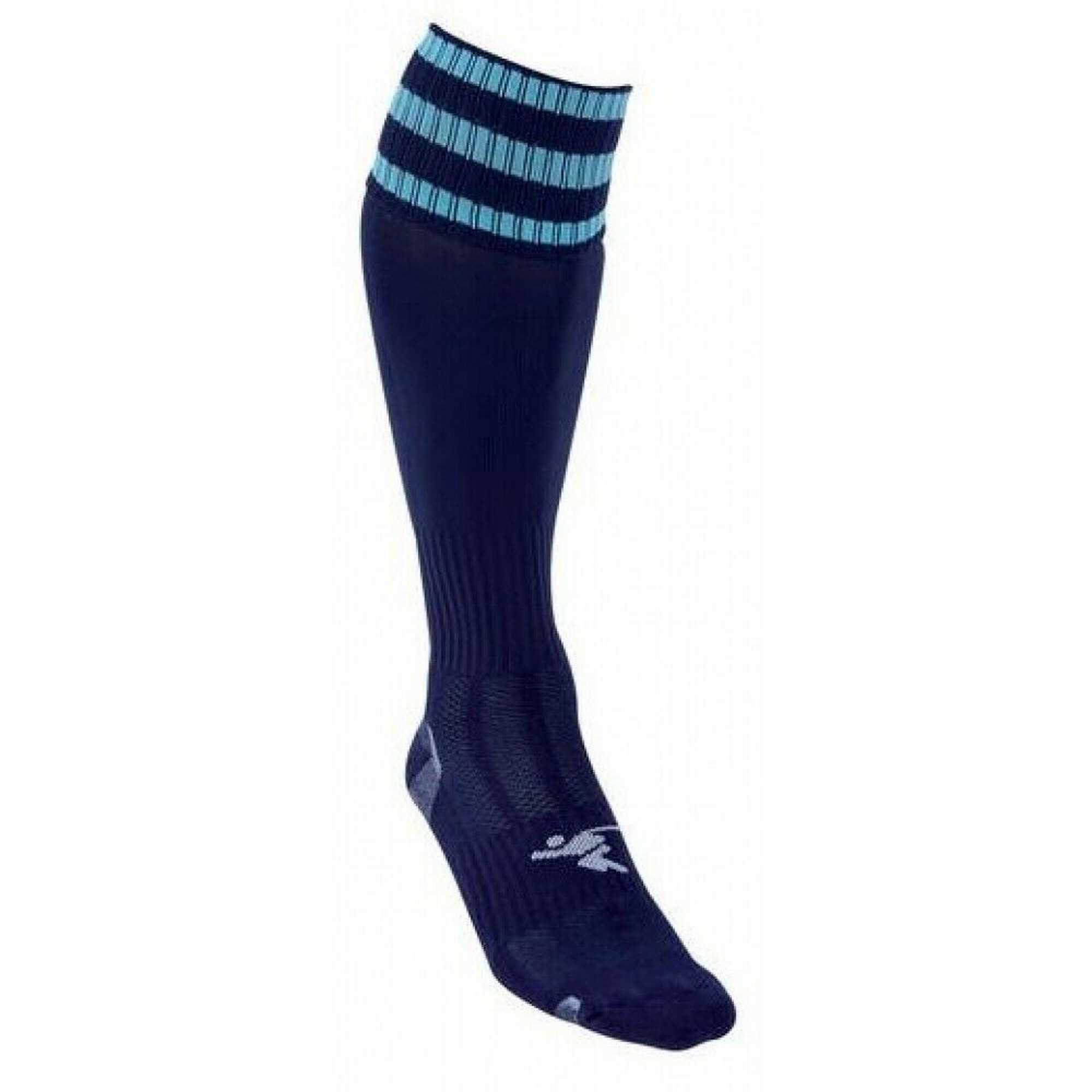 Chaussettes De Foot PRO Enfant (Bleu Marine / Bleu Ciel) 2/2