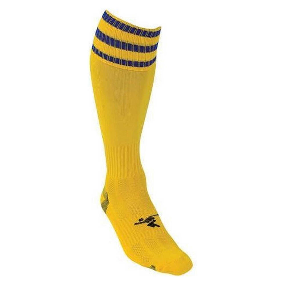 Calzini Da Calcio Adulto Unisex Precision Pro Giallo Blu Reale 2/2