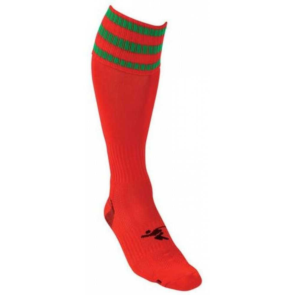 Chaussettes De Football PRO Adulte (Rouge / Vert) 2/2