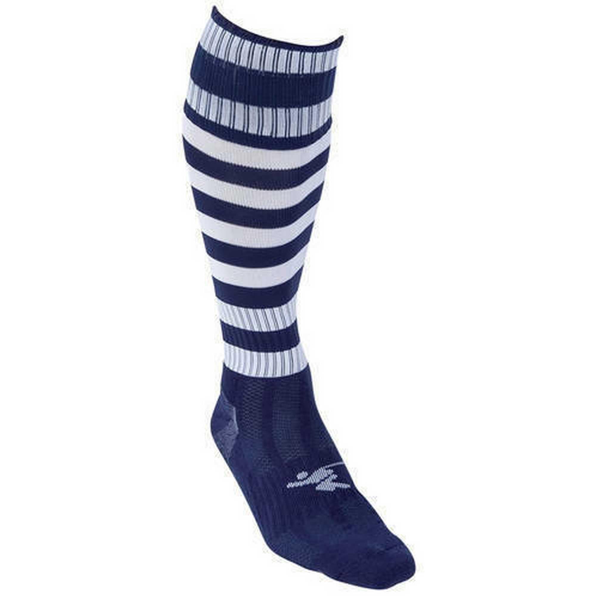 "Pro" Fußballsocken für Kinder Marineblau/Weiß 2/2