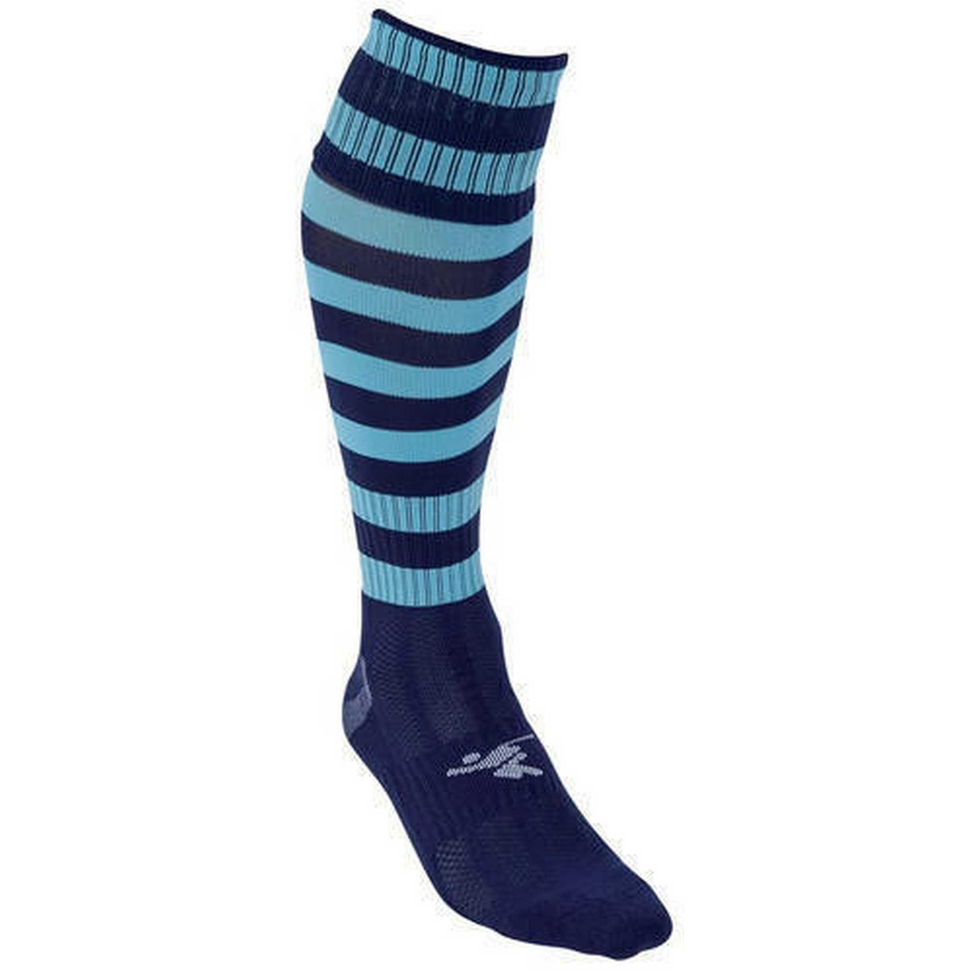Calzini Da Calcio Ad Anello Bambini Precision Pro Blu Navy Azzurro 2/2