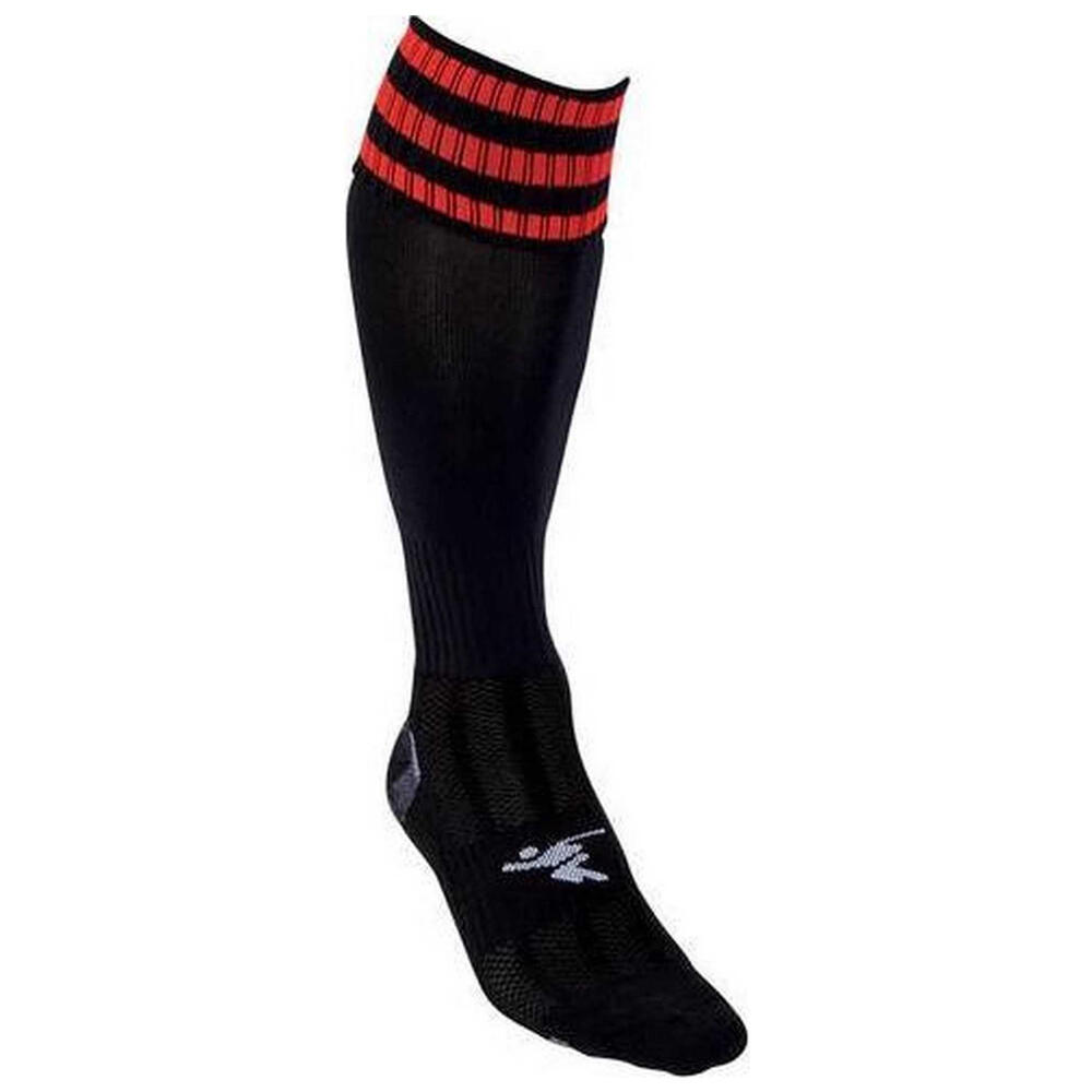 Chaussettes De Football PRO Adulte (Noir / Orange) 2/2