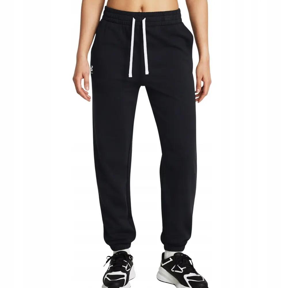 Womens/Ladies Rival French Terry Jogging Bottoms (Black)