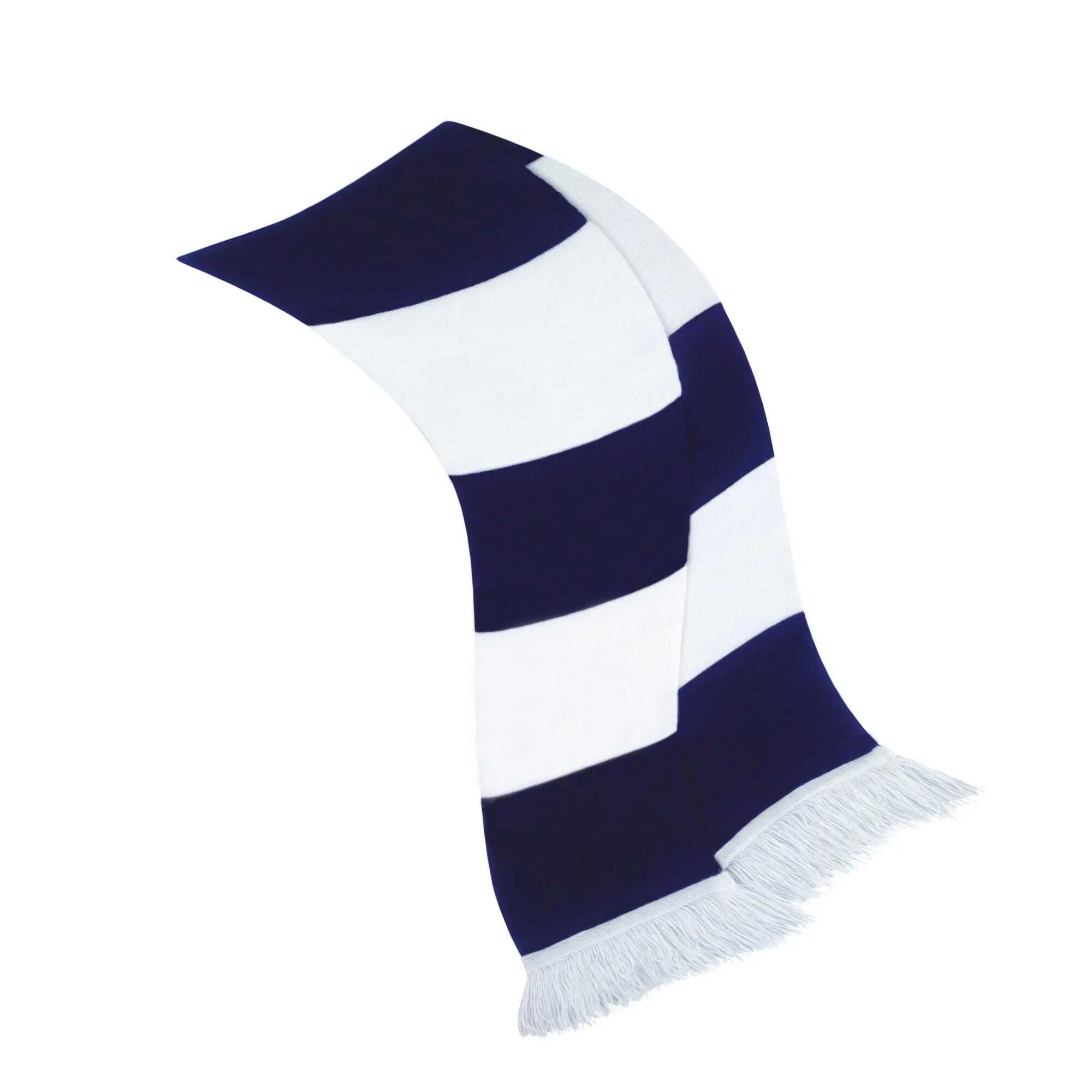 "Team" Schal Damen und Herren Weiß/Marineblau 2/2