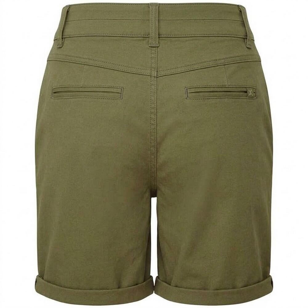Short Uni Style Chino Femme (Vert Kaki) 2/2