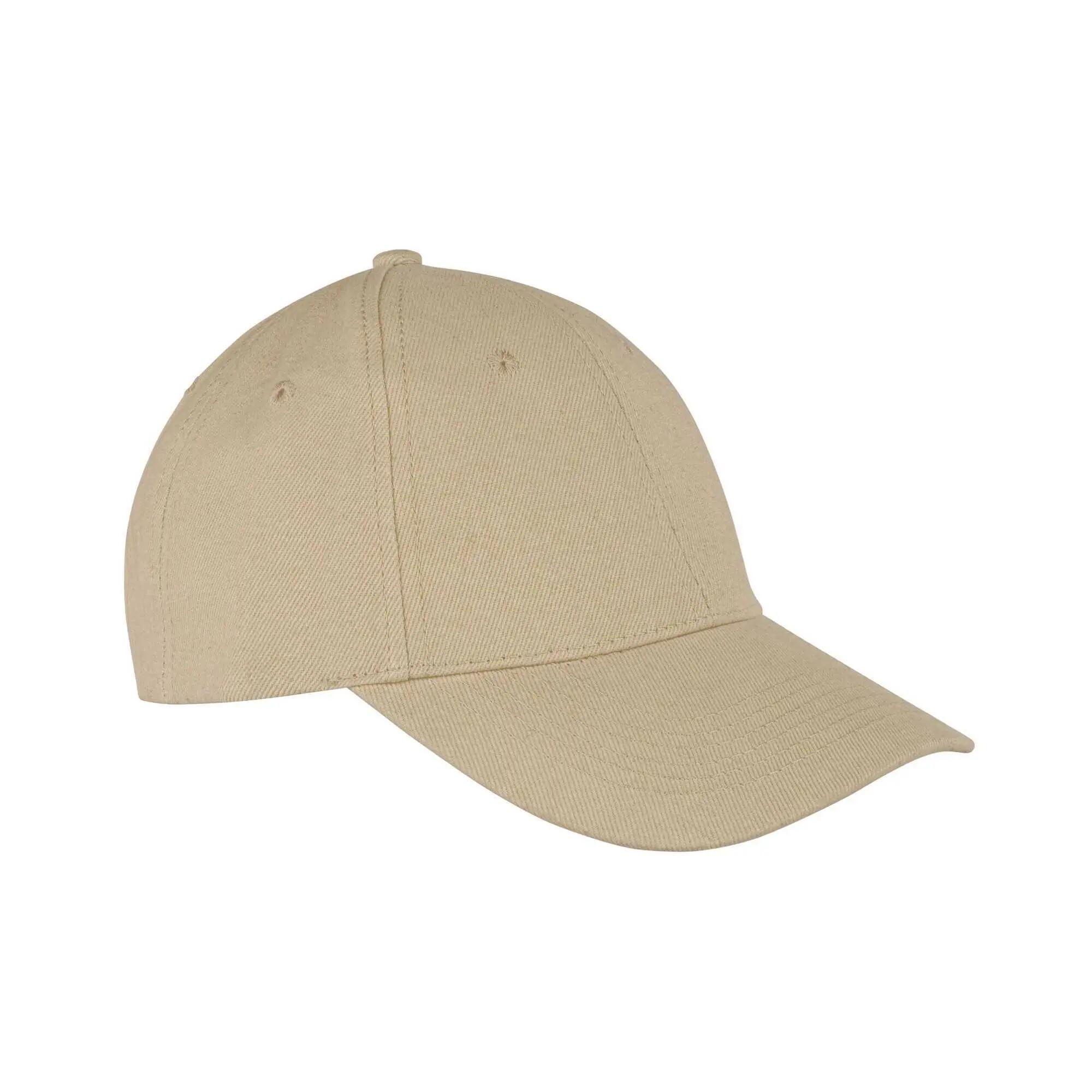 Memphis 6 Panel Brushed Cotton Low Profile Baseball Cap (Khaki) 2/2