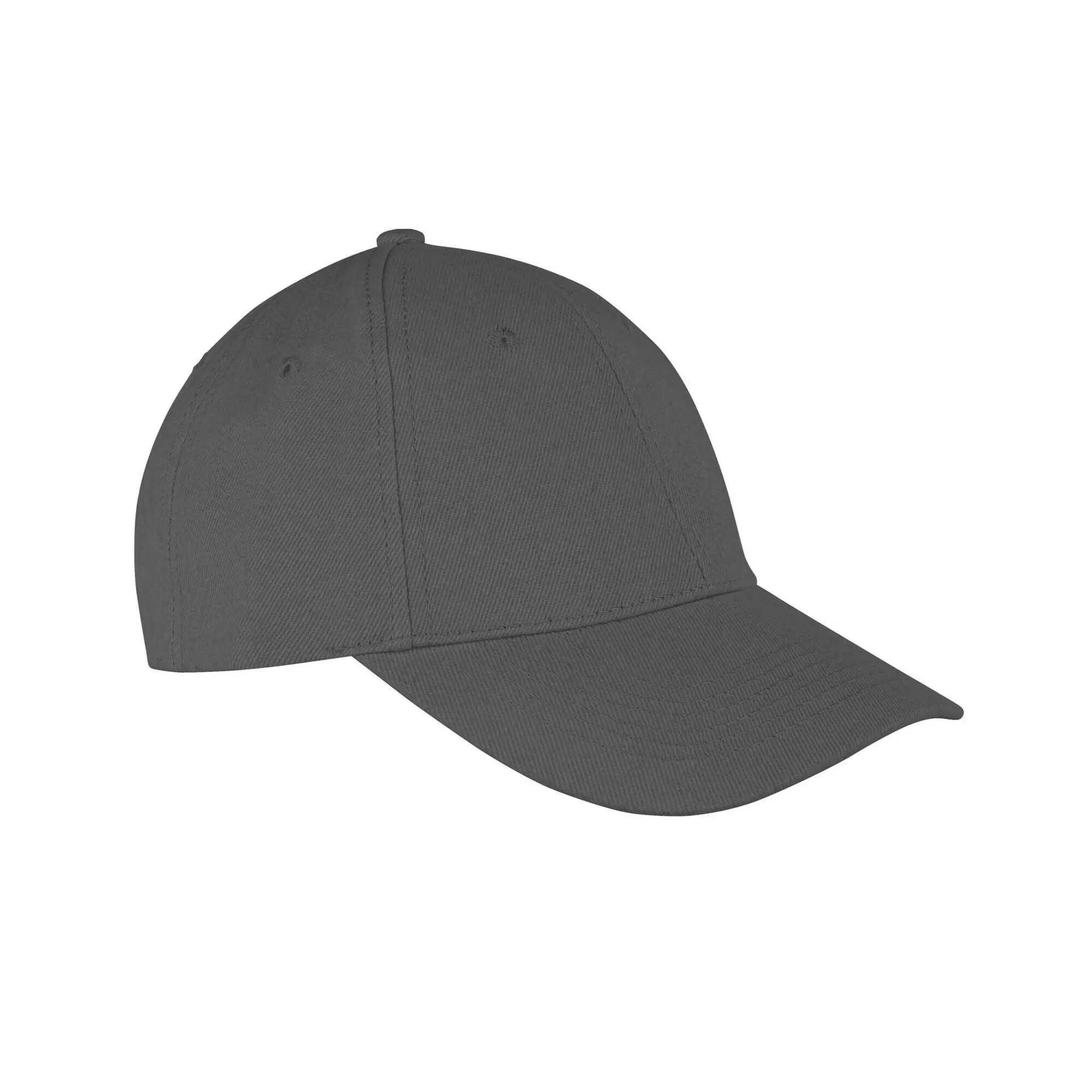 Memphis 6 Panel Brushed Cotton Low Profile Baseball Cap (Charcoal) 2/2