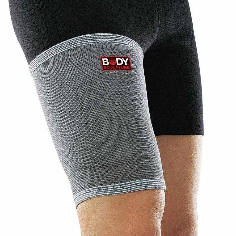 Logo Thigh Support (Grey) XL