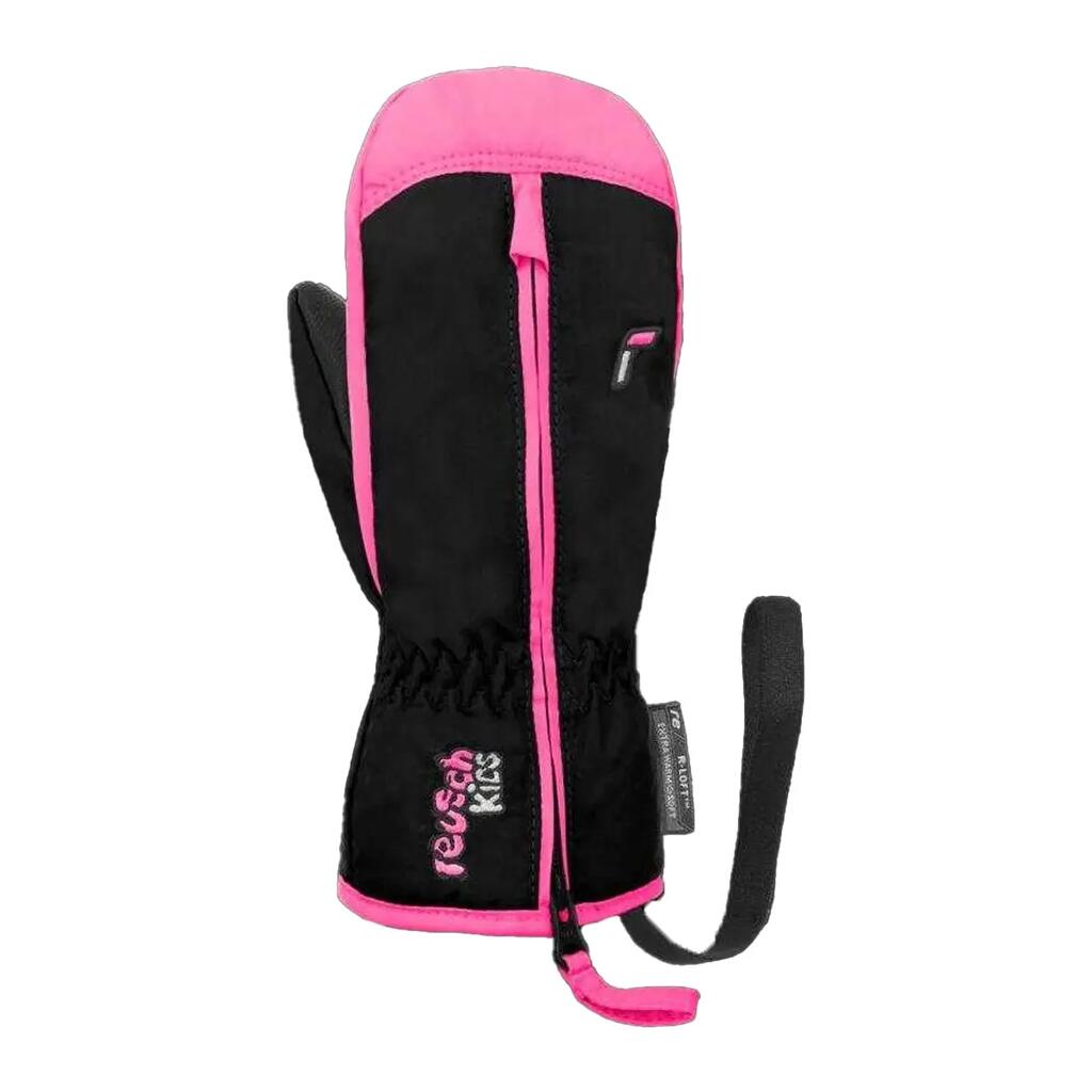Childrens/Kids Ben Ski Gloves (Black/Pink)