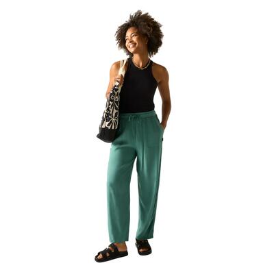 Dames elbrie effen broek (marine)