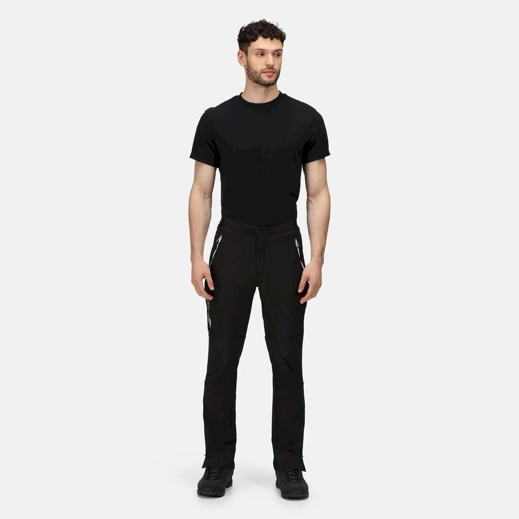Mens Mountain ZipOff Trousers (Black/Black)