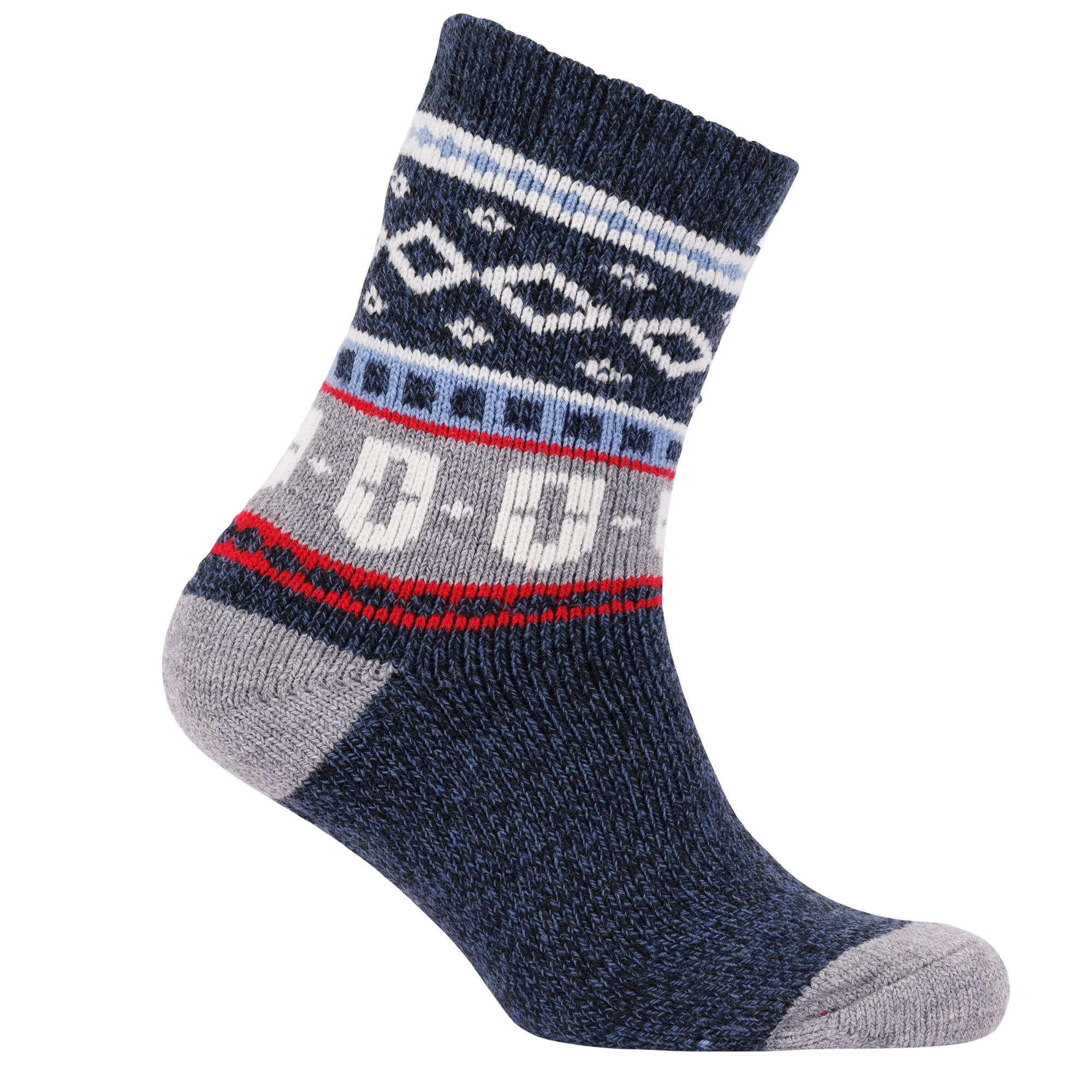 Chaussettes Motif/style Festif LARSEN Adulte (Bleu Marine À Motifs) 4/5
