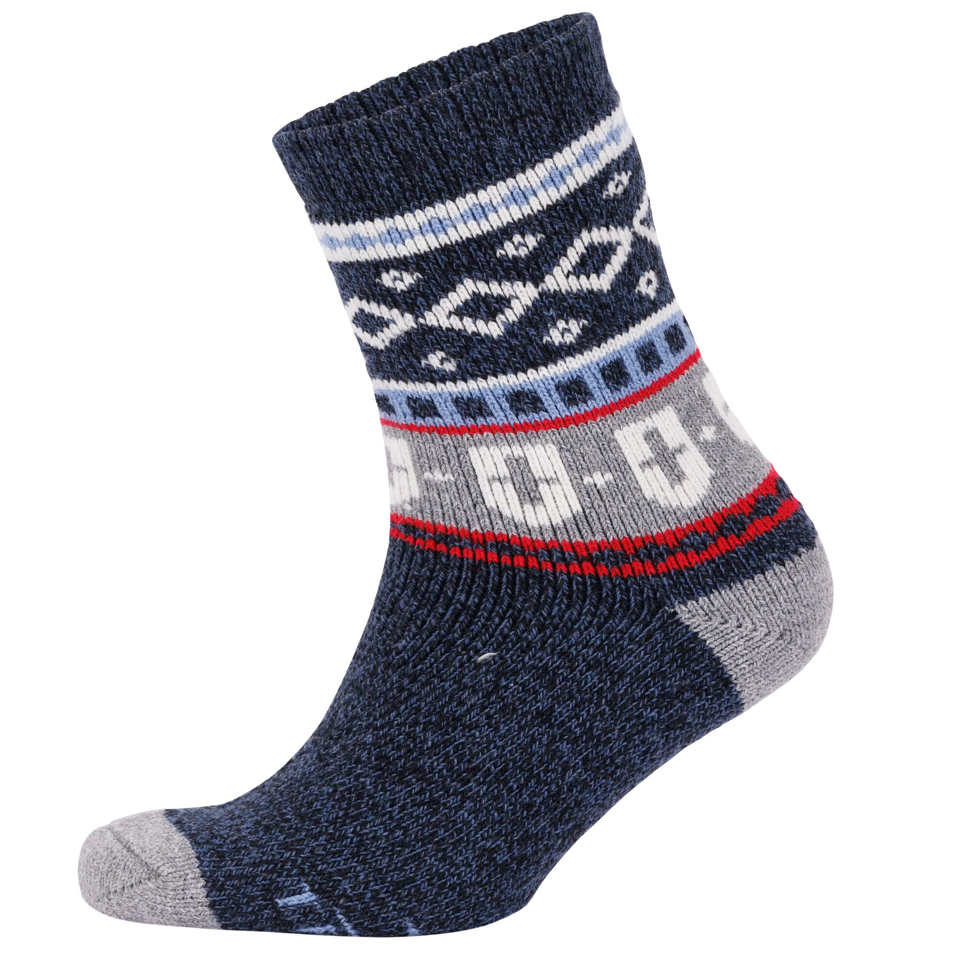 Chaussettes Motif/style Festif LARSEN Adulte (Bleu Marine À Motifs) 3/5