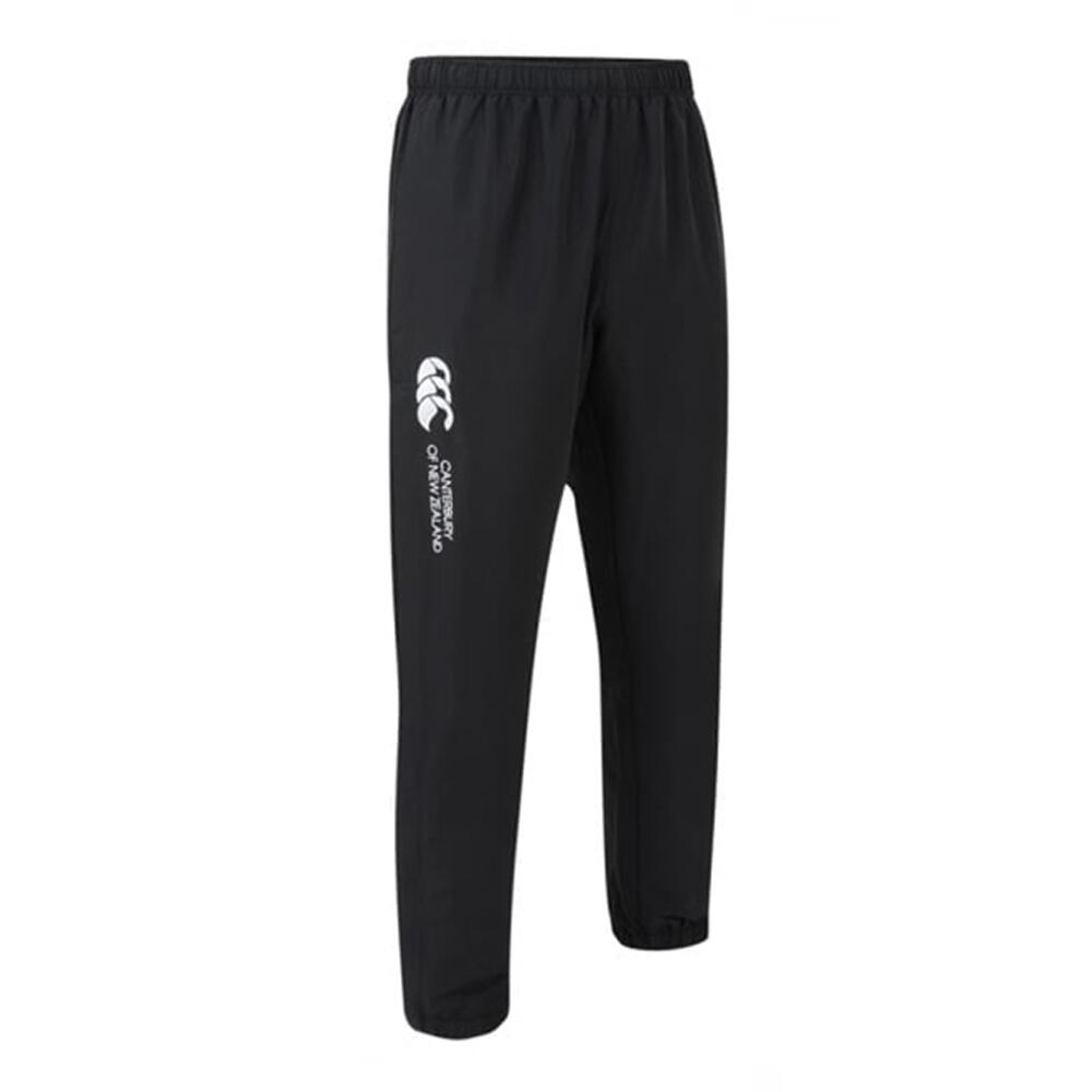 Unisex Adult Cuffed Ankle Tracksuit Bottoms (Black/White) 4/4