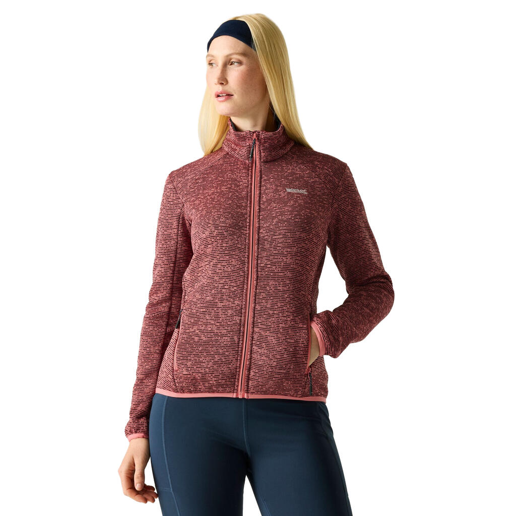 Womens/Ladies Newhill Full Zip Fleece Jacket (Peach Pink)