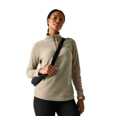 Geweldige outdoors dames sweetheart 1/4 zip fleece sweater (ijsgroen)