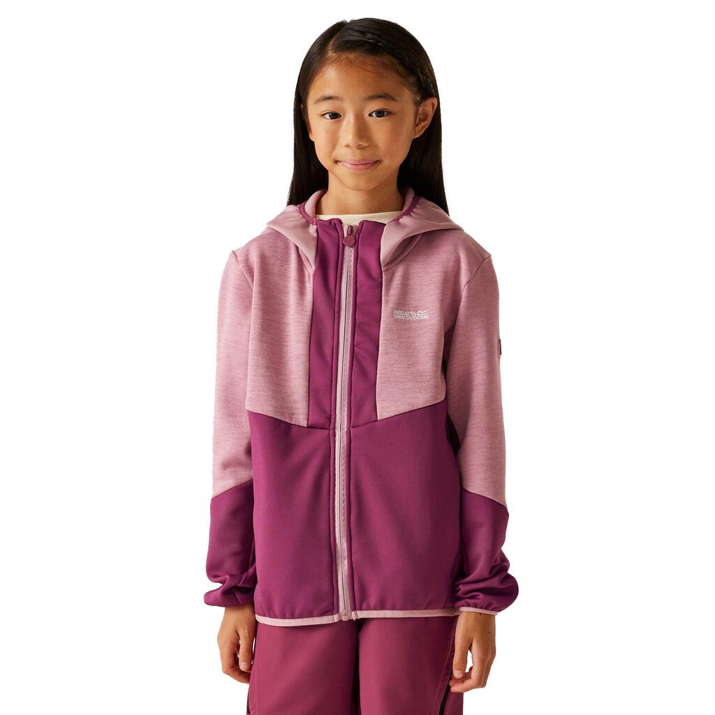 Childrens/Kids Dissolver X Fleece Full Zip Hoodie (Beaujolais/Lilas)