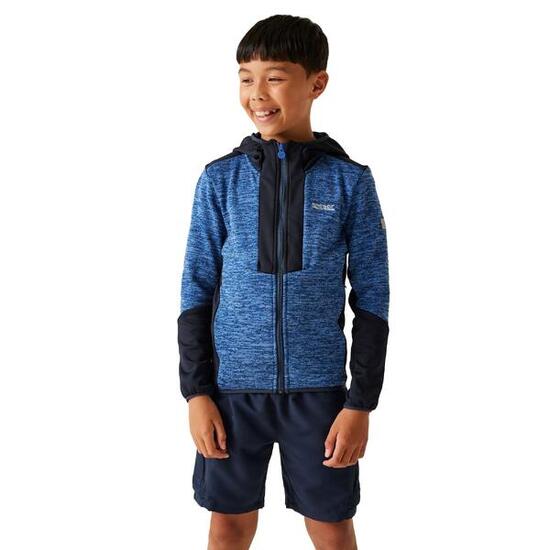 Felpa Con Cappuccio E Zip Intera Bambini Regatta Dissolver X Olympian Blue Blu