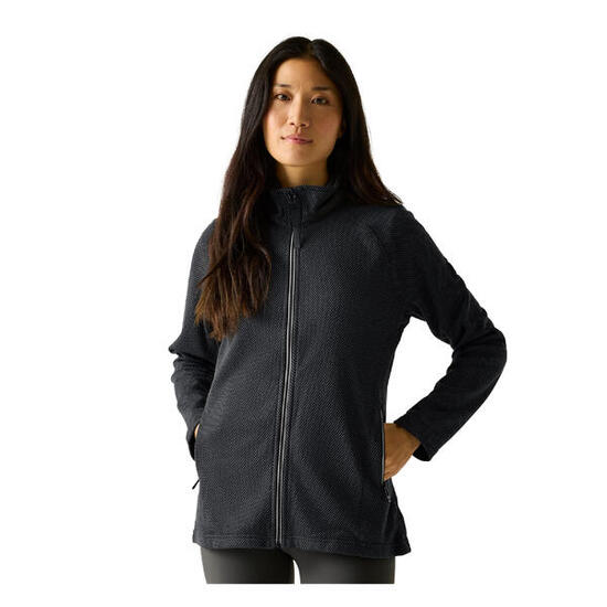 Veste Polaire Col Montant LILIENA Femme (Gris Foncé / Noir)