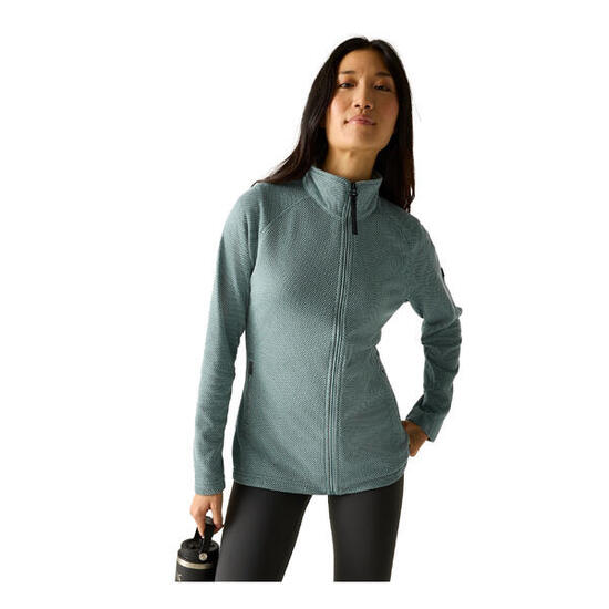 Veste Polaire Col Montant LILIENA Femme (Vert Sombre / Vert De Gris)