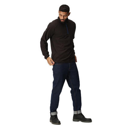 Regatta Polaire À Col Montant Zippé NAVIGATE Homme (Noir / Orange Vif)