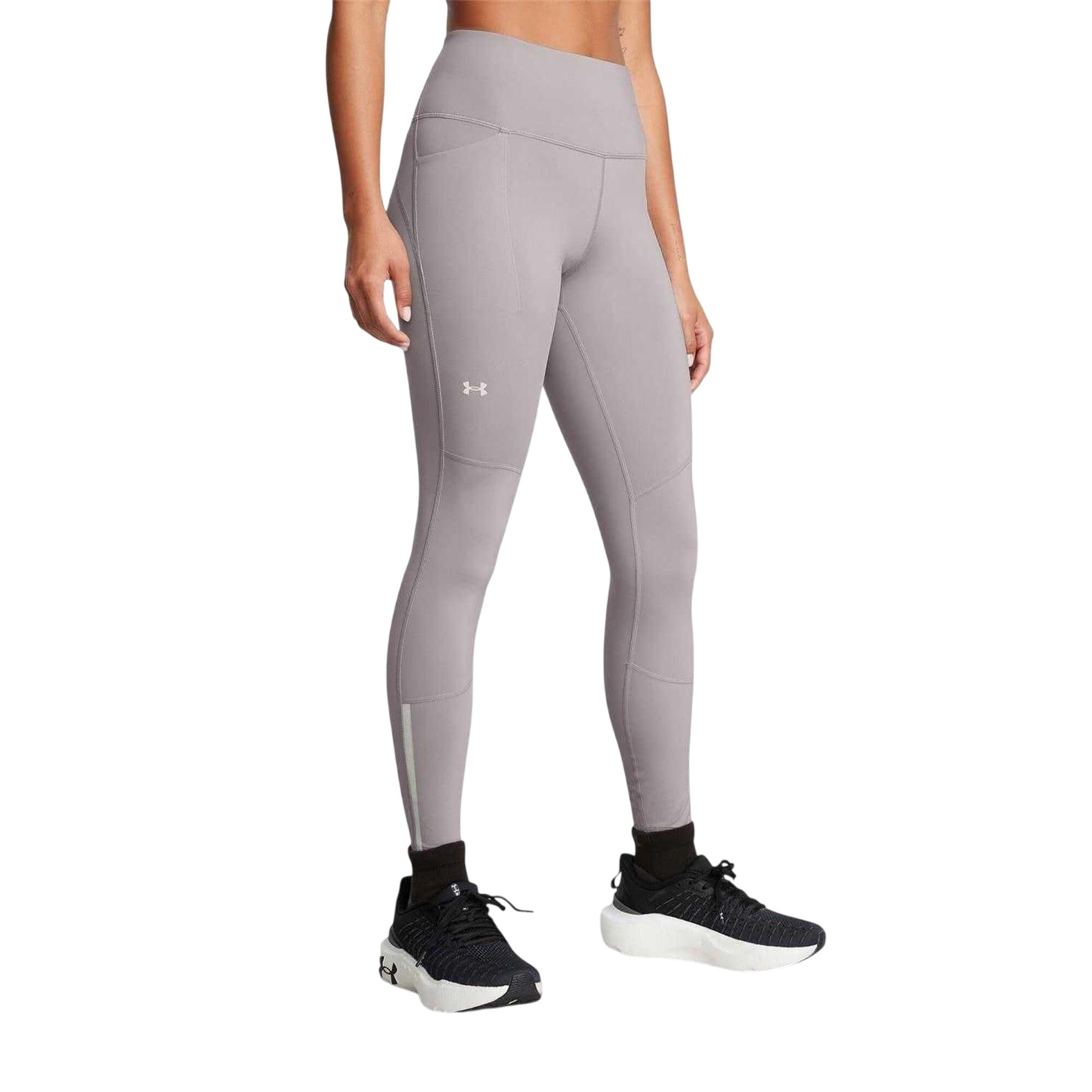 Legging Course À Pied Motif/style Uni LAUNCH Femme (Gris) 4/4