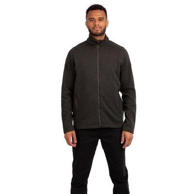 Giacca In Pile Uomo Trespass Rundel Grigio Scuro