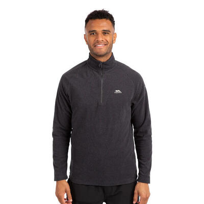 Heren keynote anti pluis 1/4 rits fleece vest (bruin)