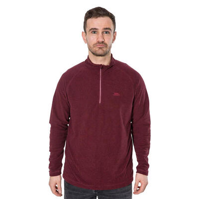 Heren keynote anti pluis 1/4 rits fleece vest (bruin)