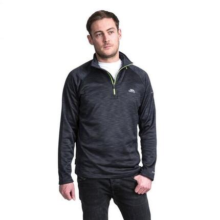 Heren Collins Half Zip Fleece Vest (Zwart)