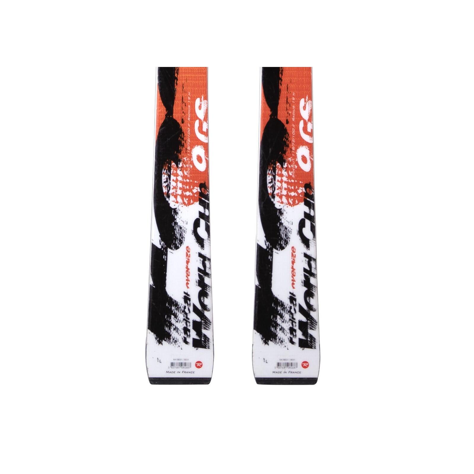 RECONDITIONNE - Ski Rossignol Radical 9 Gs Worldcup Ti + Fixations 4/5