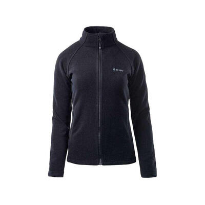 Dames henis fleece jas (zwart)