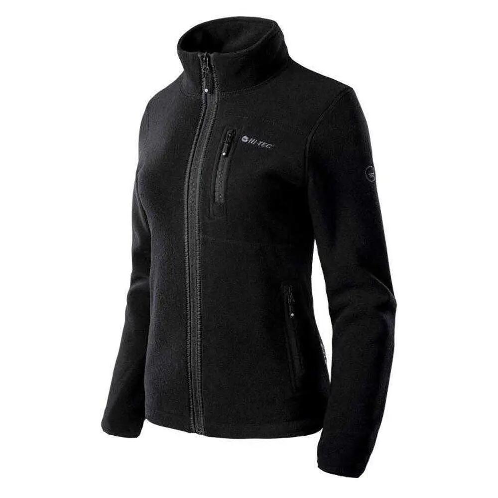 Womens/Ladies Porto Fleece Jacket (Black)