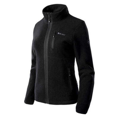 Dames porto fleece jas (zwart)