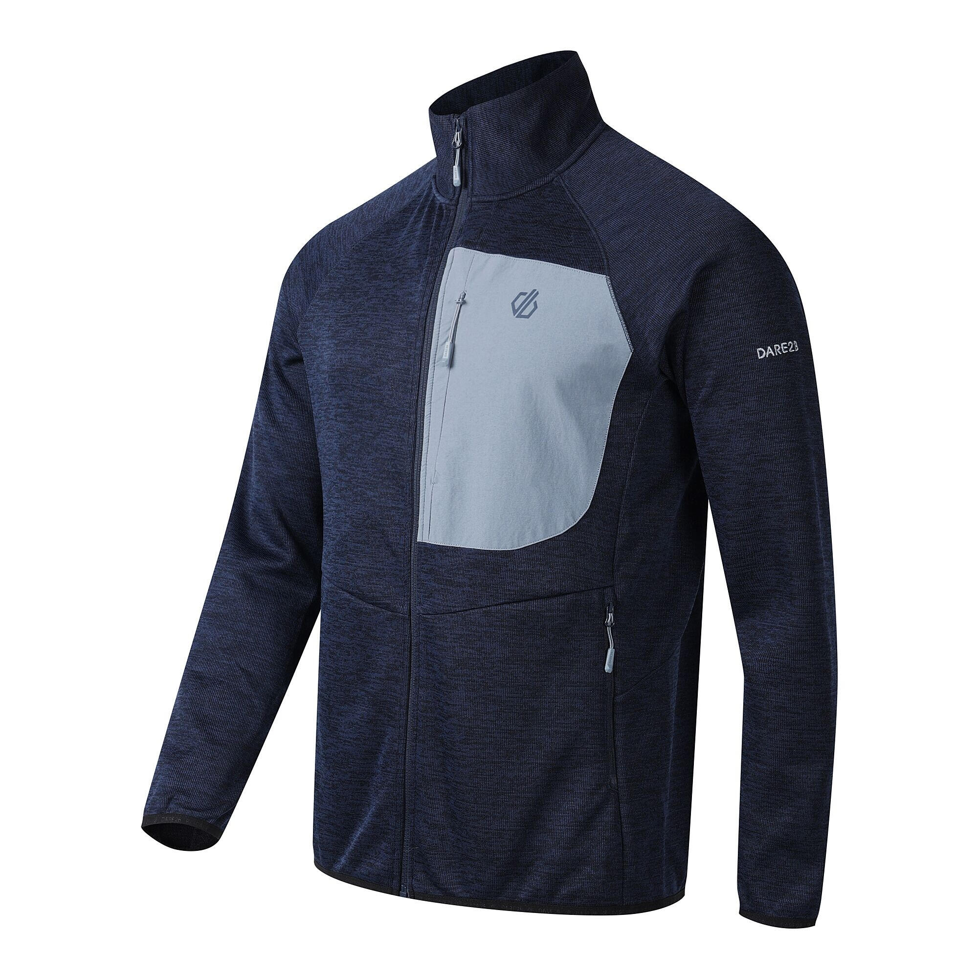 Veste Polaire Col Montant TORREK Homme (Bleu Marine / Bleu Gris) 4/5