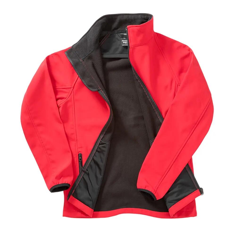 Womens/Ladies Core Printable Softshell Jacket (Red / Black) 2/3